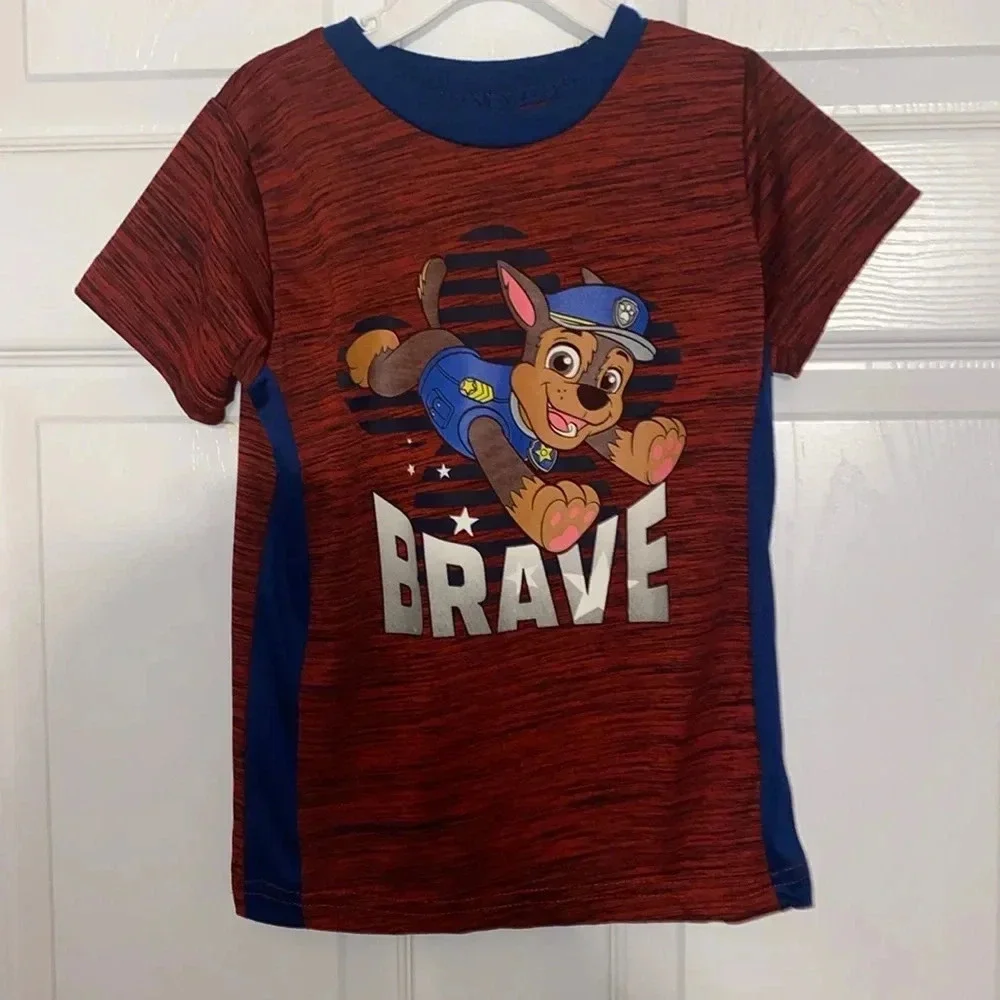 Paw Patrol Boys Short Sleeve Shirt Size 5